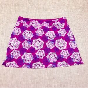 Tranquility Activewear Pull On Floral Print Golf Tennis Skirt Skort